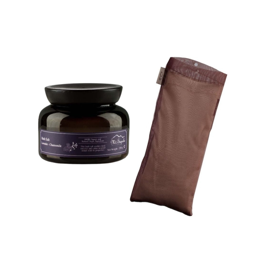 Mt.sapola バスソルト ラベンダー&カモミール/アイピローセット