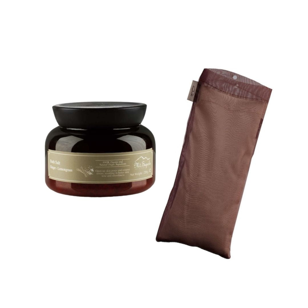 Mt.sapola バスソルト ジンジャー&レモングラス/アイピローセット