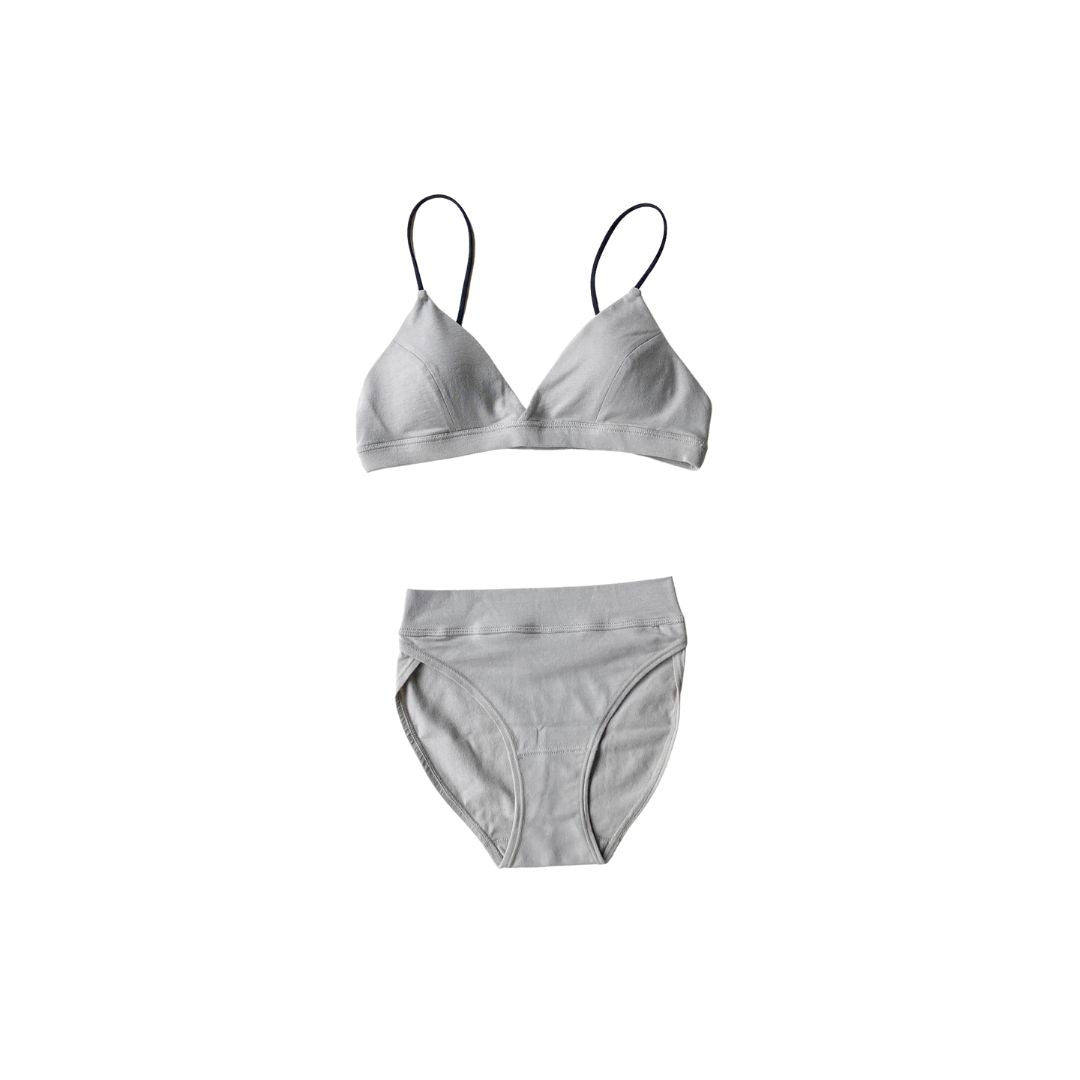 SISI FILLE BRA MAYA Pearl Gray & SHORTS ROSA Pearl Gray セット Lサイズ