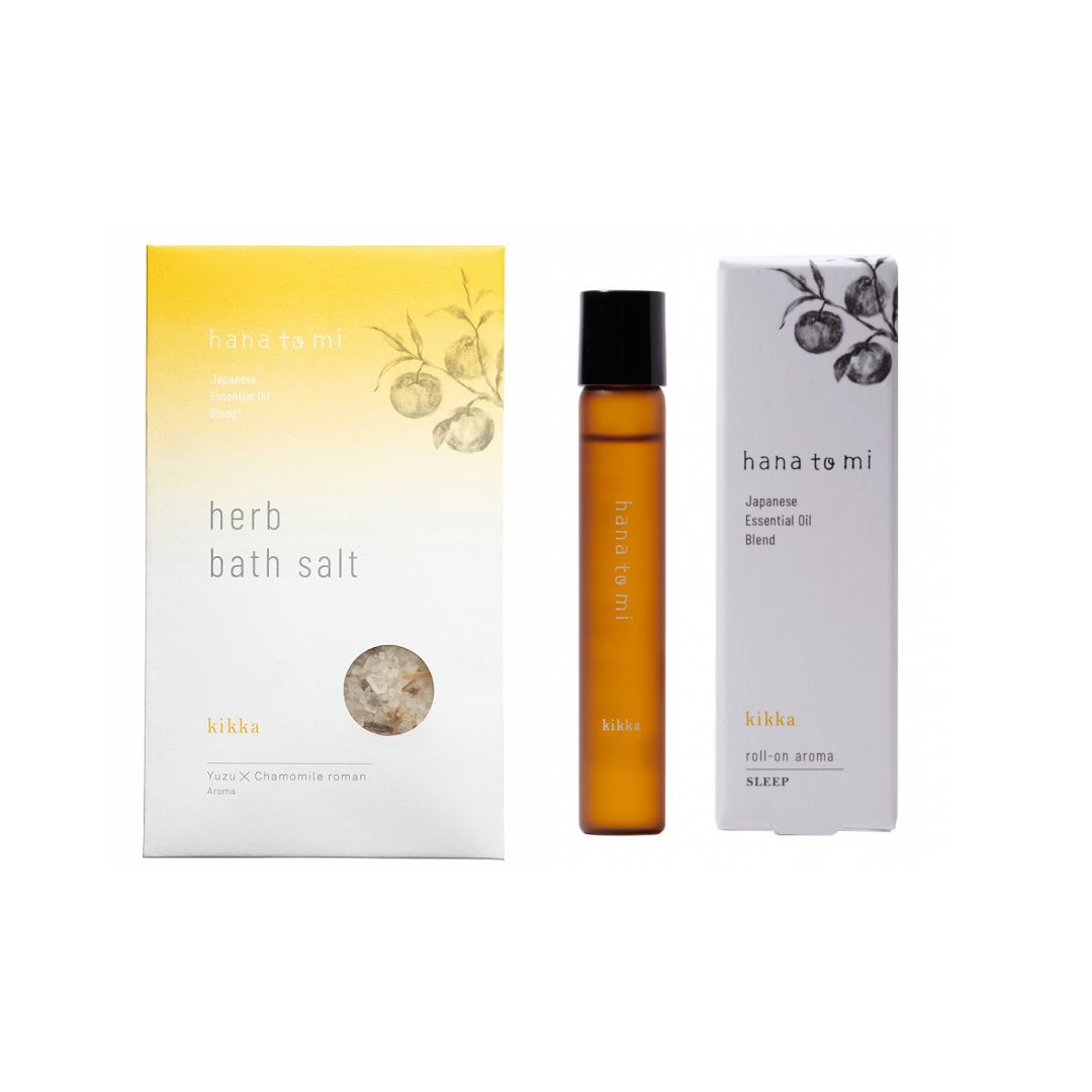 hana to mi ハーブバスソルト&ロールオンアロマセットkikka