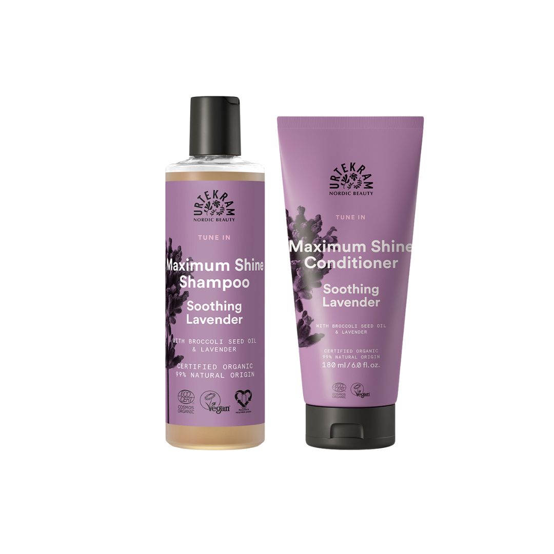 URTEKRAM オーガニックモイスチャーシャンプー&コンディショナーセット ラベンダー