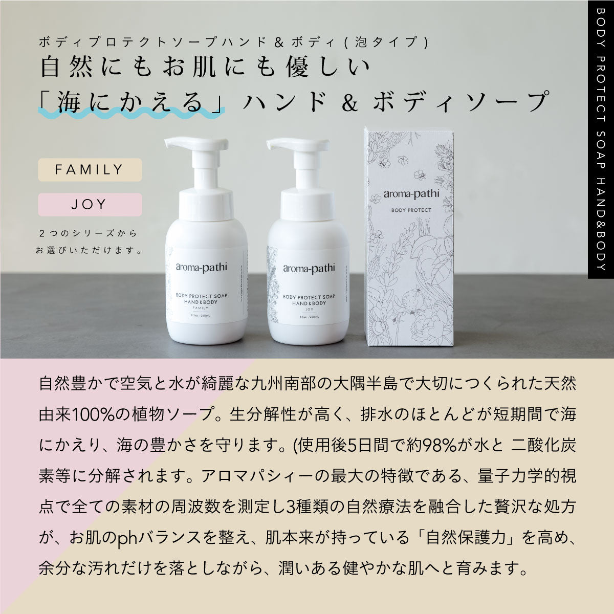 Aroma-pathi ボディプロテクトソープ ハンド&ボディ FAMILY