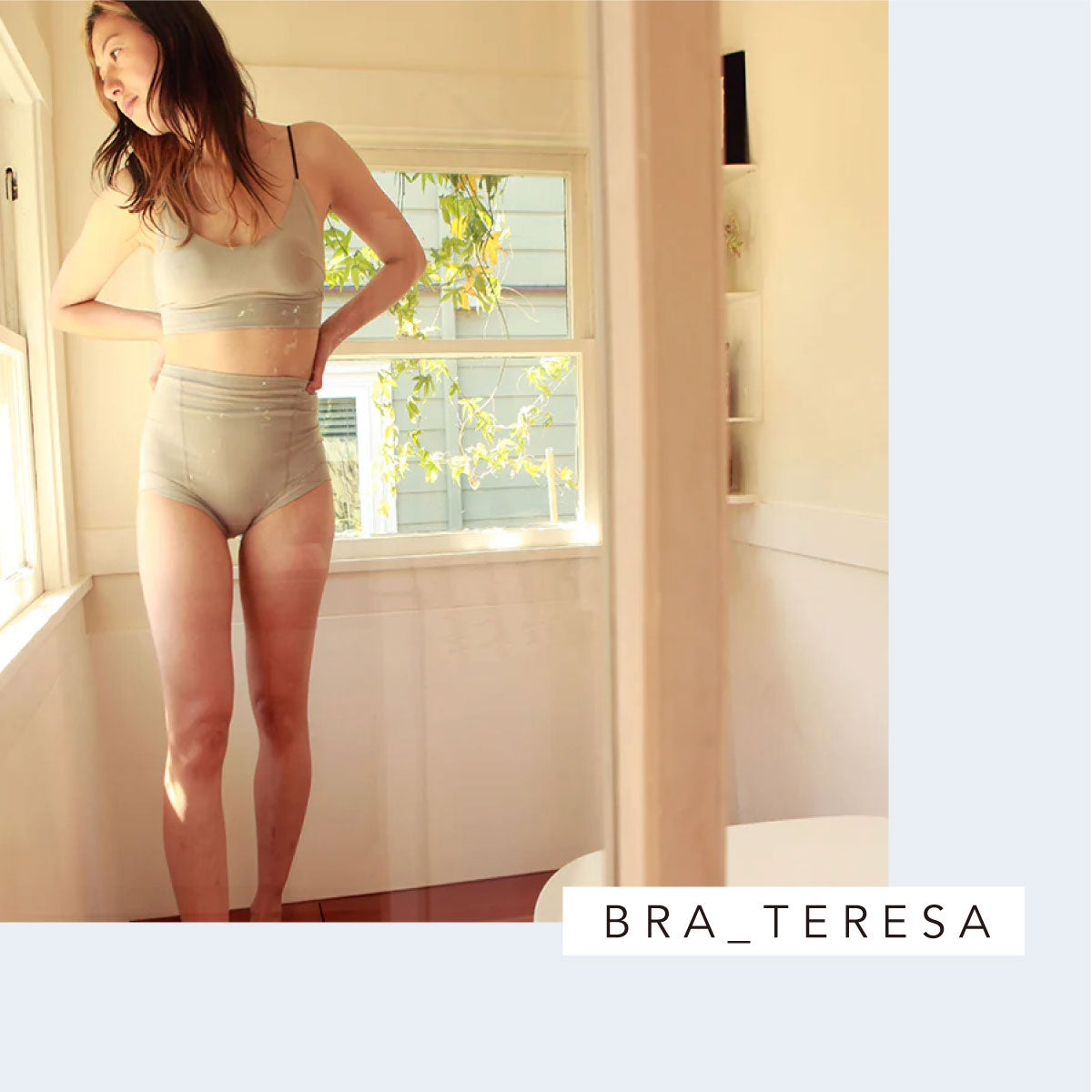 SISI FILLE BRA_TERESA Pearl Gray 【M】