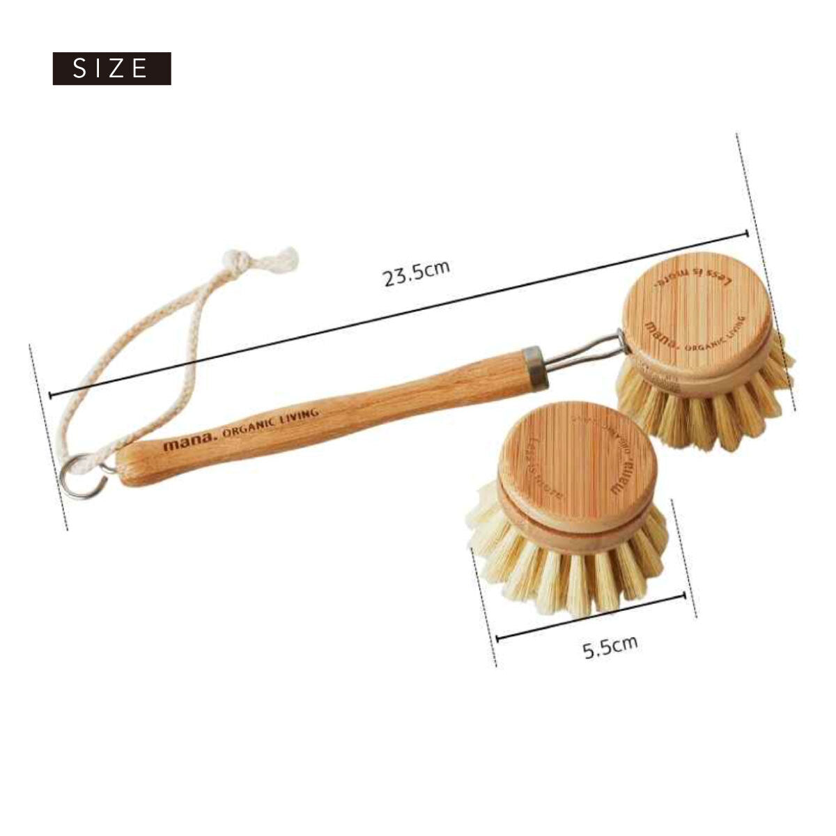 mana.ORGANIC LIVING エコブラシ ロング