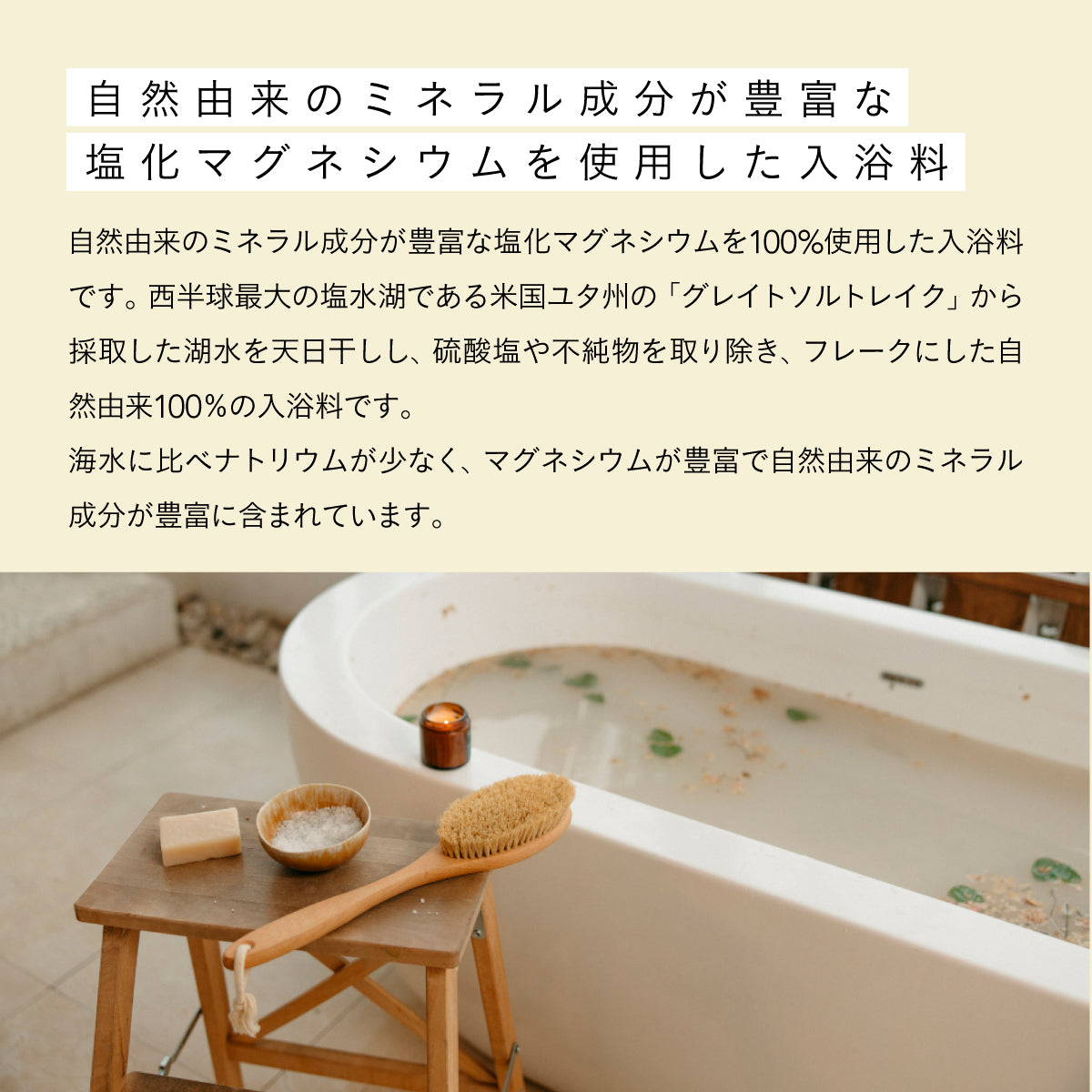 だいじょうぶなもの マグネシウムバスサプリメント 100g 1回分