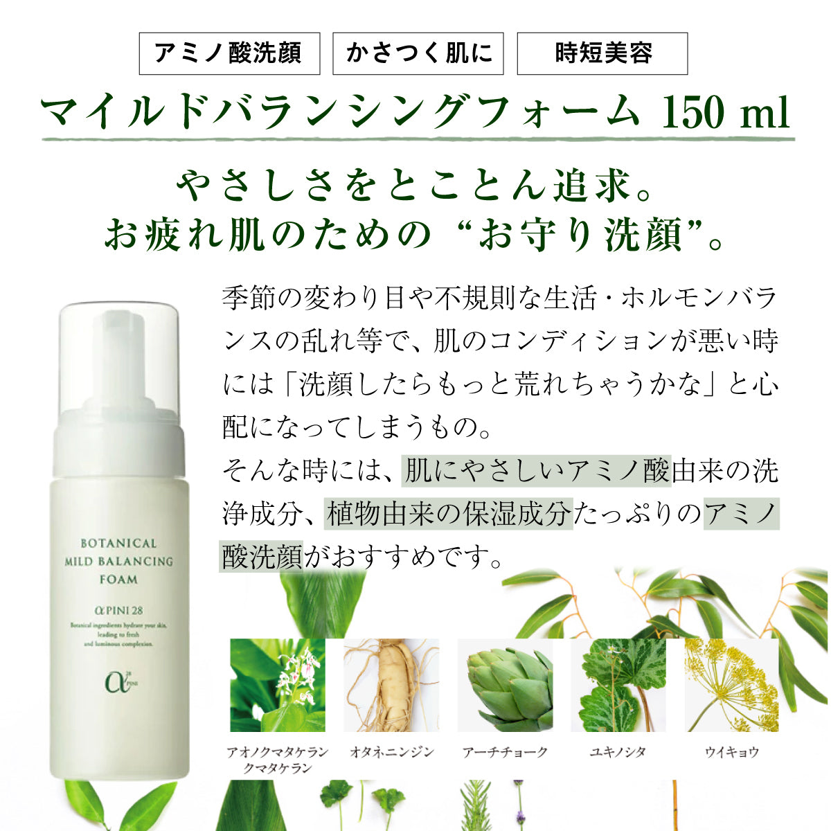 アルファピニ 28 マイルドバランシングフォーム 150 mL