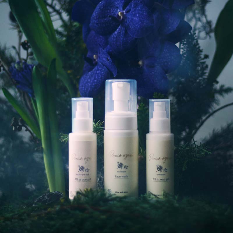 slow and glow Punicaorganicシリーズ オールインワンゲル モイスチャーリッチ 100mL