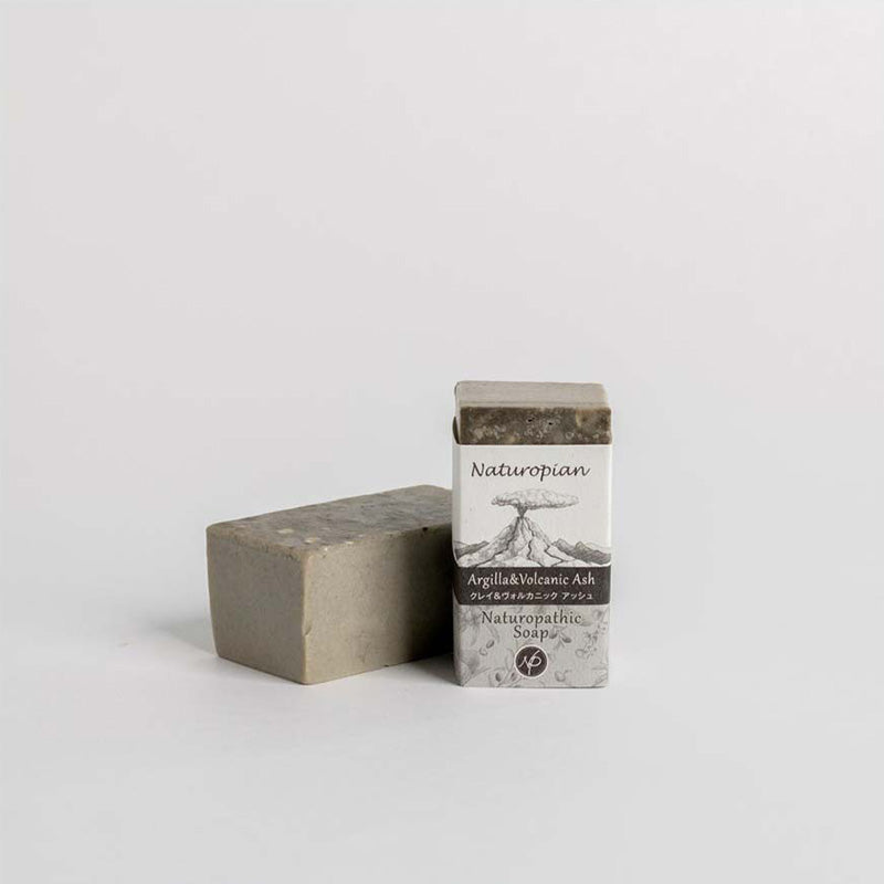naturopian クレイ&ヴォルカニックアッシュ石けん 60g
