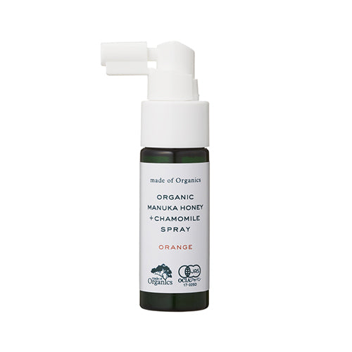 made of Organics マヌカハニー+カモミールスプレー 25mL オレンジ