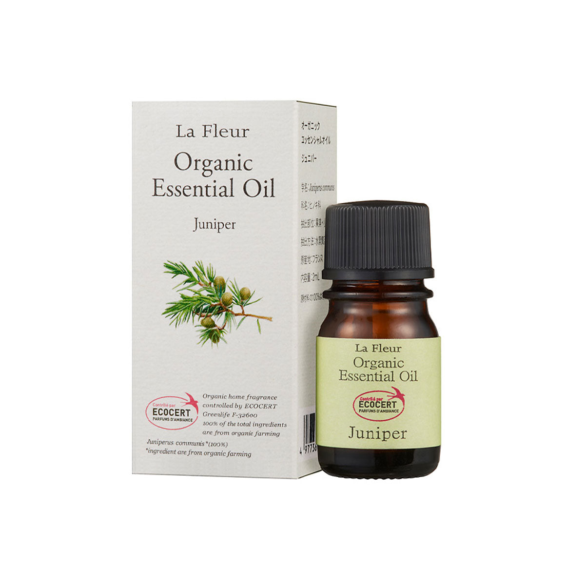 La Fleur オーガニックエッセンシャルオイル ジュニパー 2mL