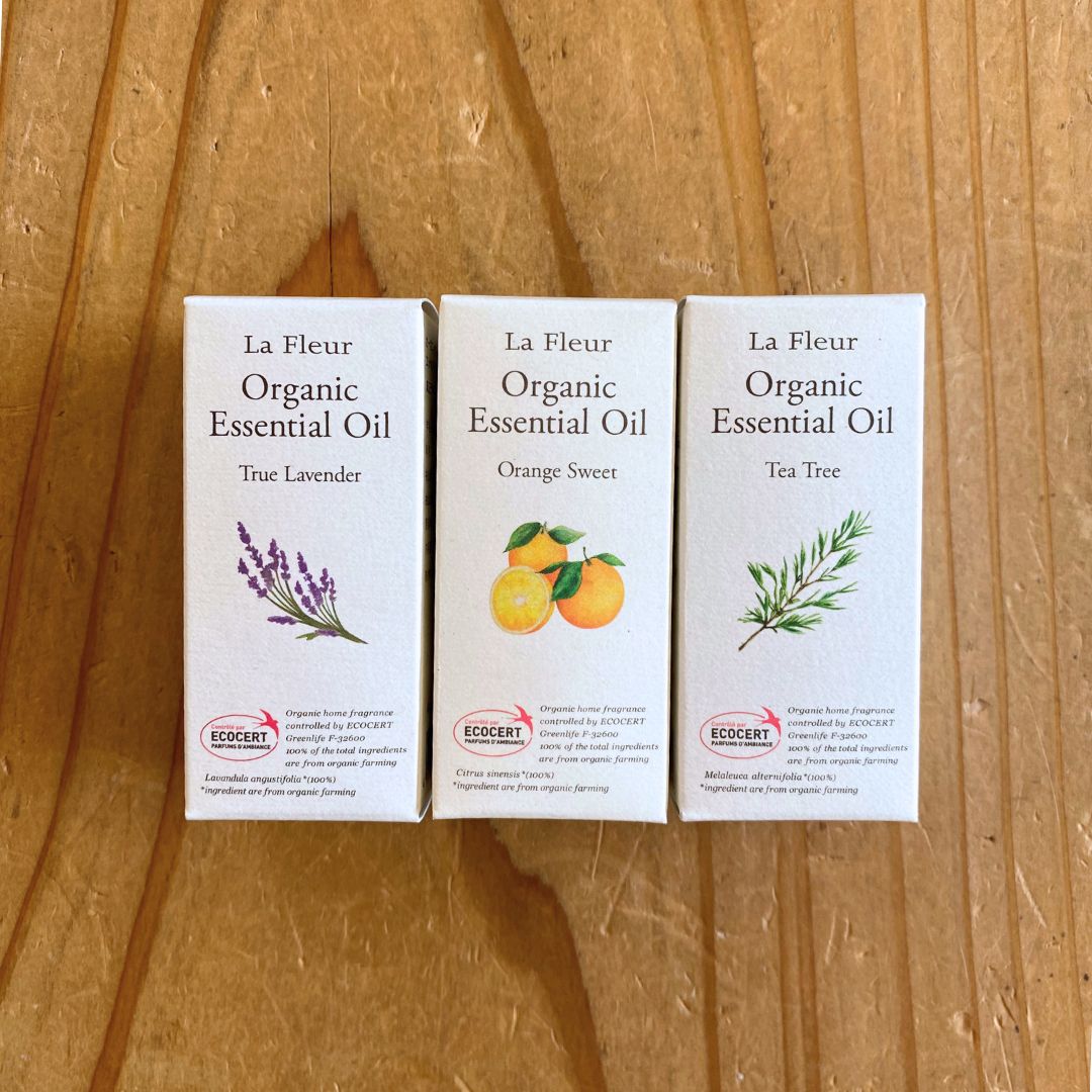 La Fleur エッセンシャルオイル ベーシック3点セット①(ラベンダー/スイートオレンジ/ティートリー)