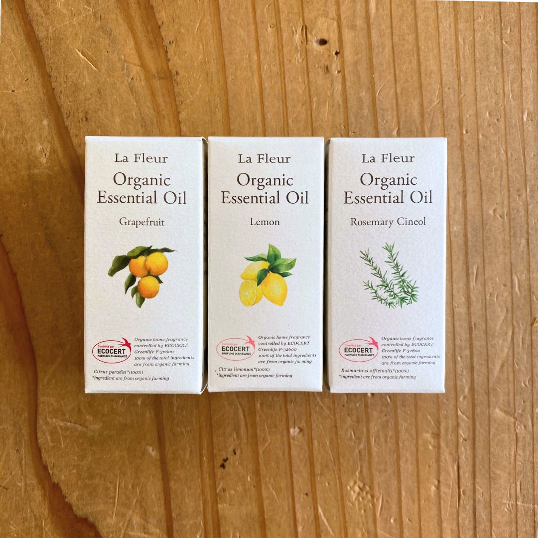 La Fleur エッセンシャルオイル ベーシック3点セット②(レモン/グレープフルーツ/ローズマリー)