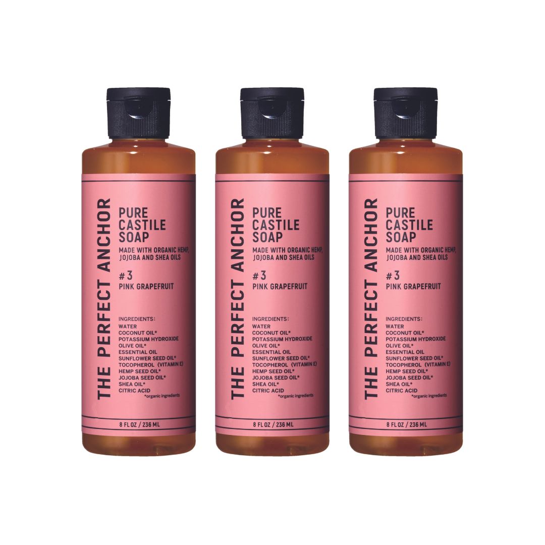 ザ・パーフェクトアンカー ピュアカスチールソープ　 236ml  #3 ピンクグレープフルーツ 3本セット
