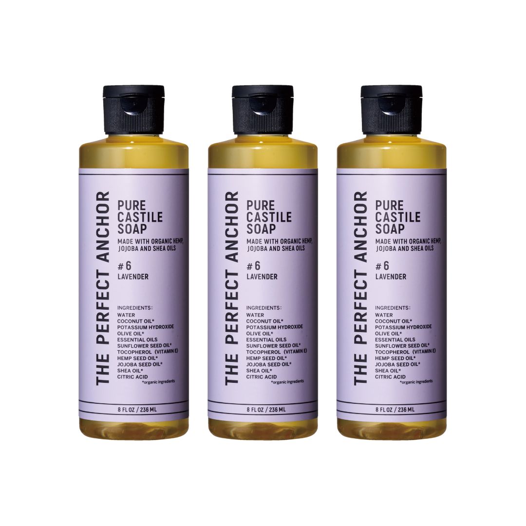 ザ・パーフェクトアンカー ピュアカスチールソープ　 236ml  #6 ラベンダー 3本セット