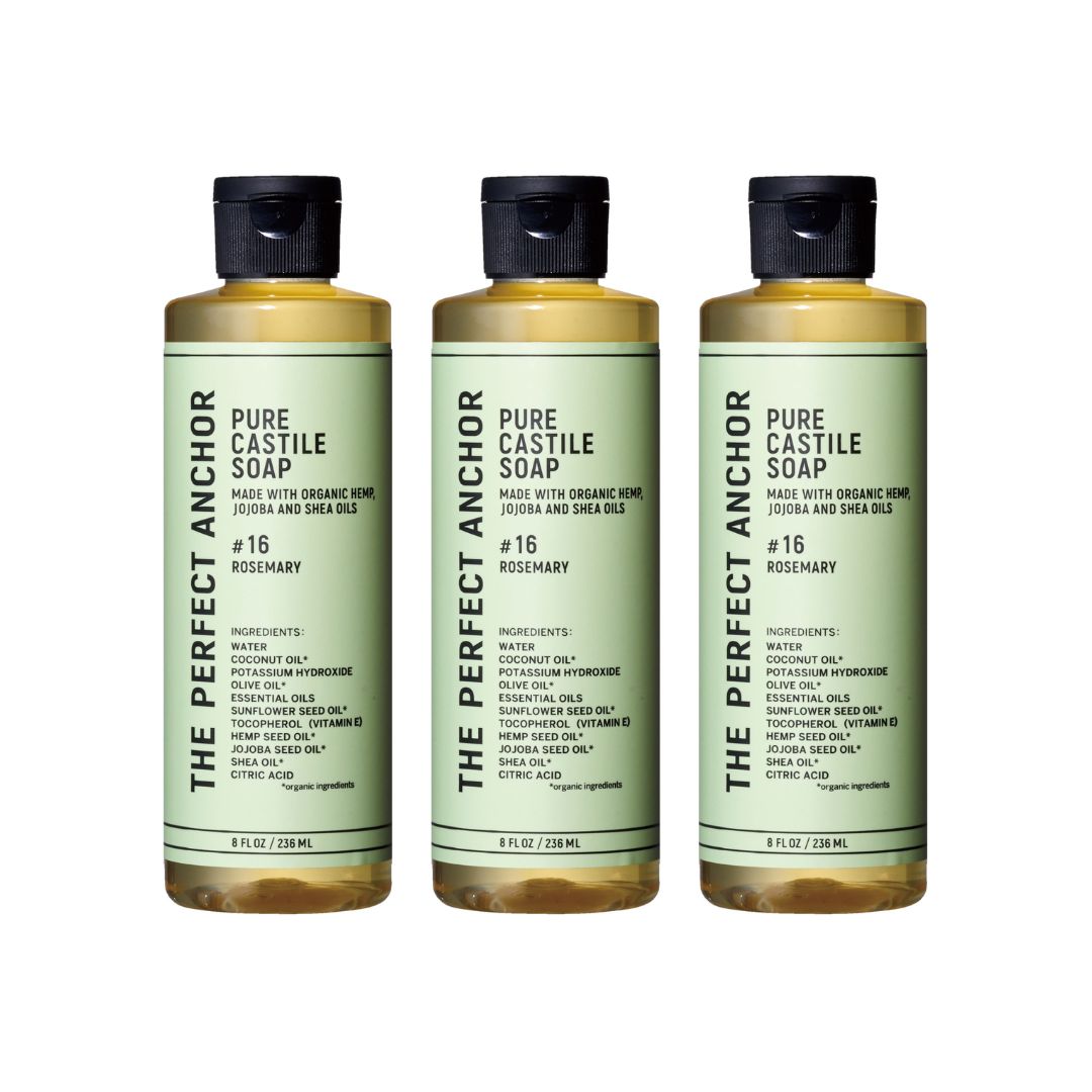 ザ・パーフェクトアンカー ピュアカスチールソープ  236ml #16 ローズマリー3本セット