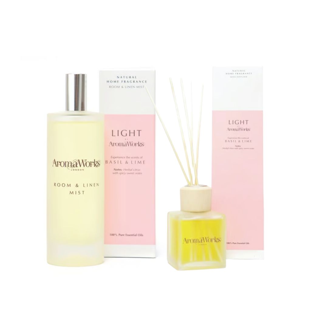 Aroma Works ディフューザー& ルームミストセット バジル＆ライム