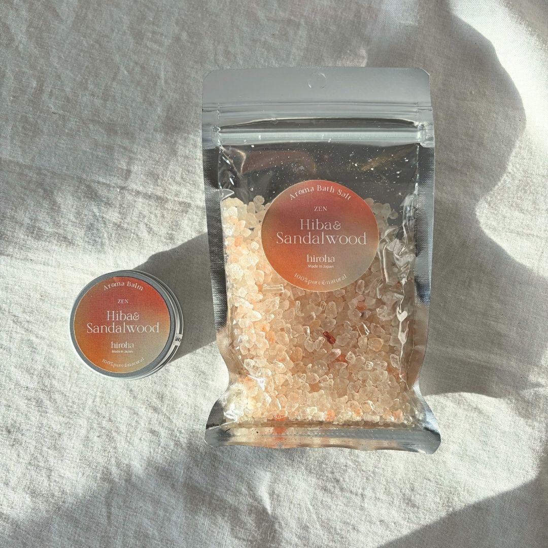 hiroha ひばサンダルウッド マルチバーム＆バスソルトセット