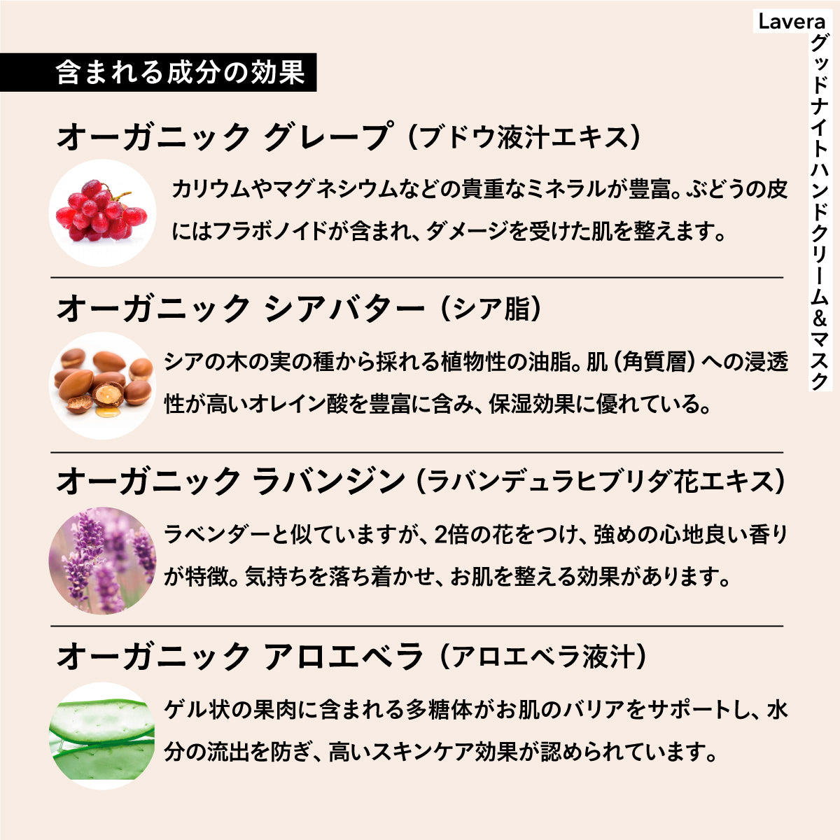 Lavera グッドナイトハンドクリーム＆マスク