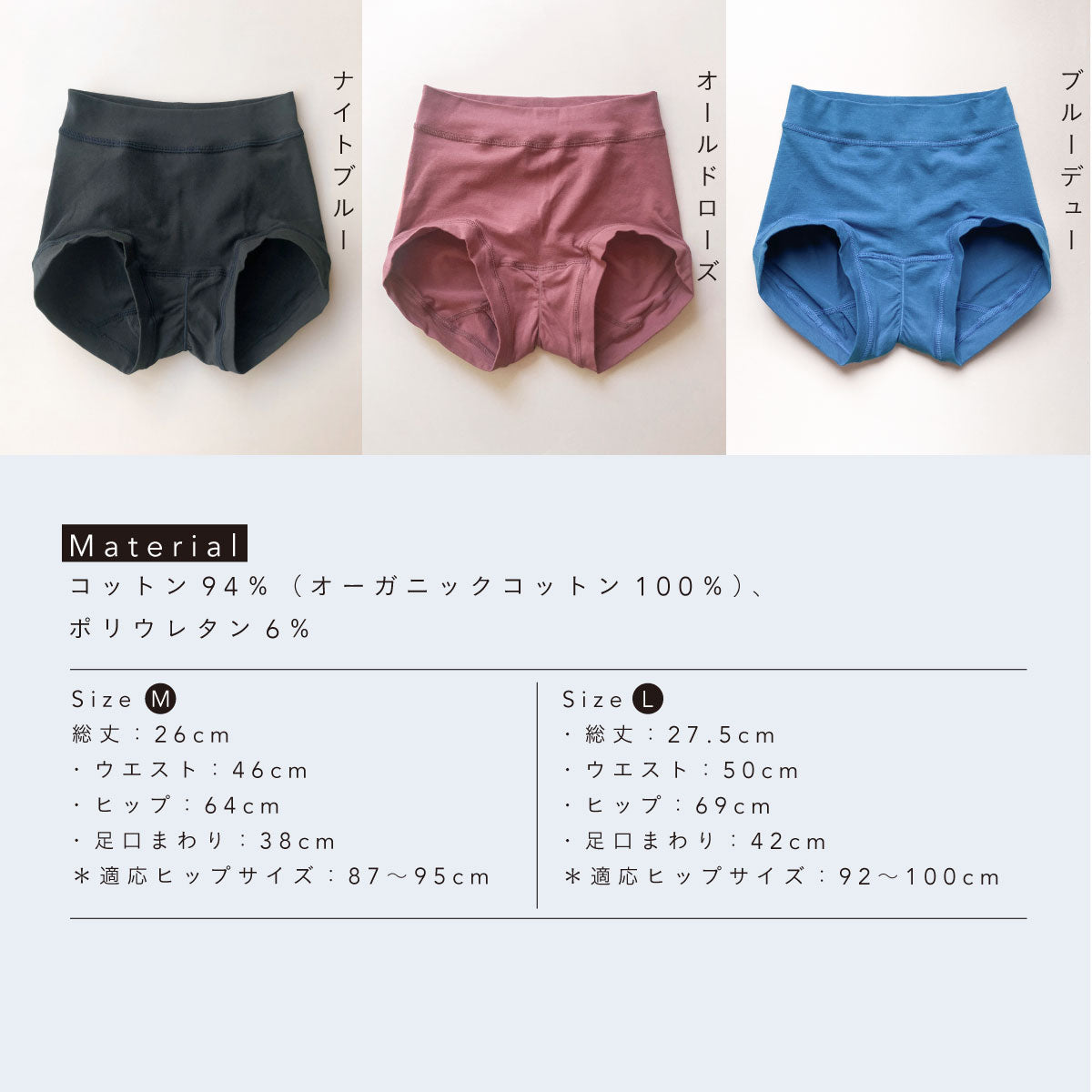 sisi FILLE PERIOD SHORTS BOX/R ブルーデュー 【M】
