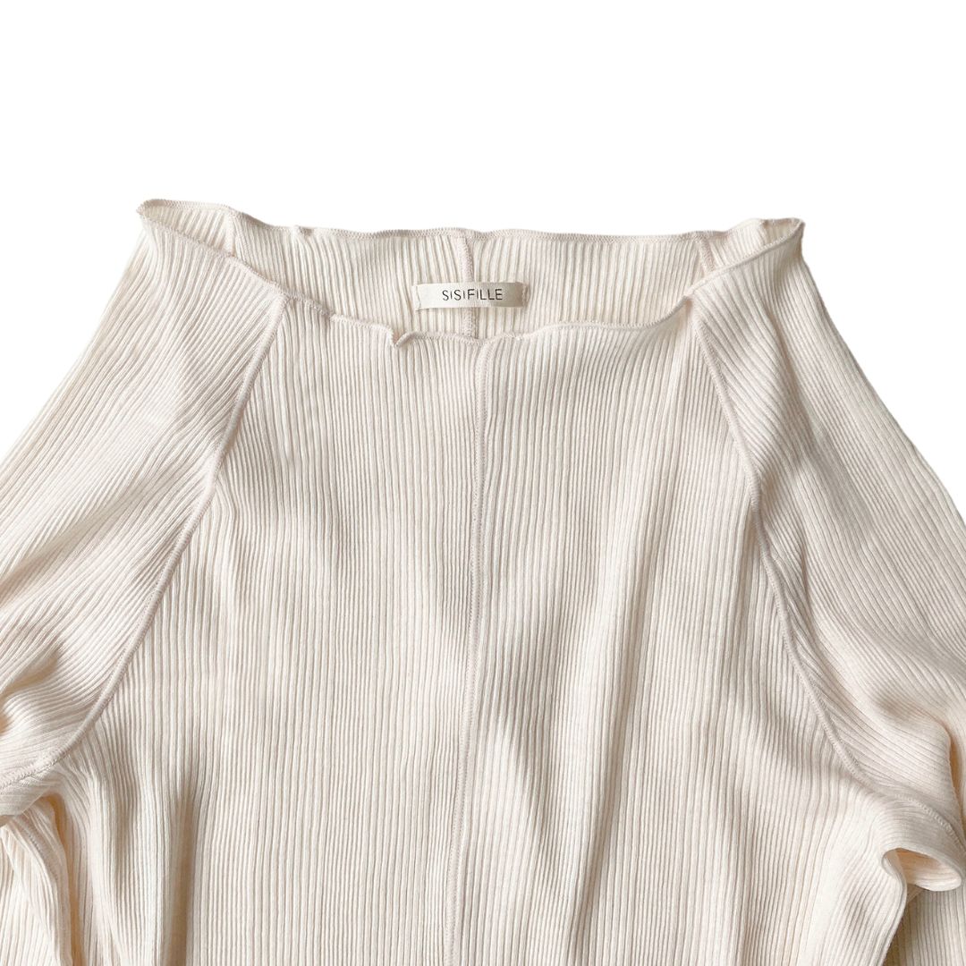 SISI FILLE LONG SLEEVE_AMELIA Ecru Free size
