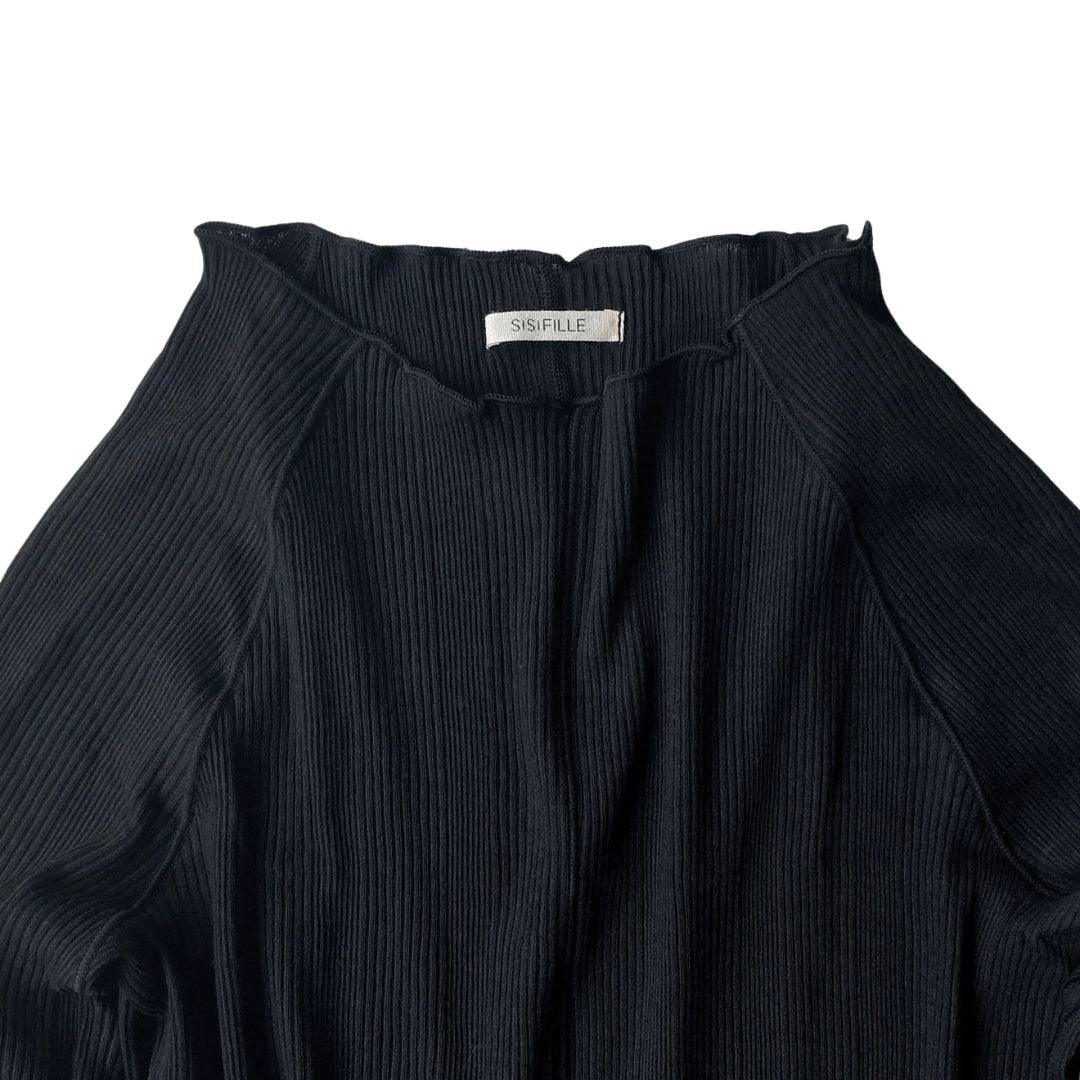 SISI FILLE LONG SLEEVE_AMELIA Black Free size