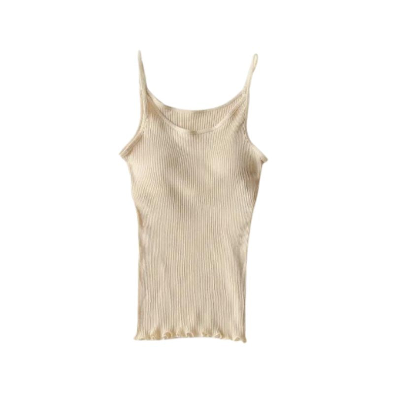 天衣無縫 リブカップ付きキャミソール オフホワイト