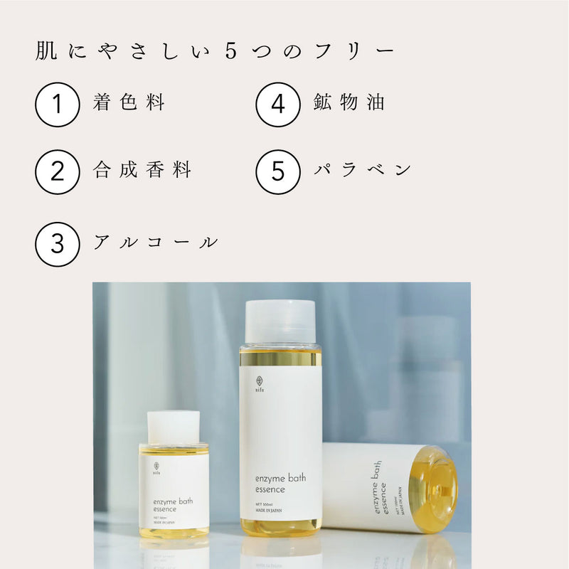 nifu 温浴3点セット(bath essence/bath salt/wakan bath tablet)