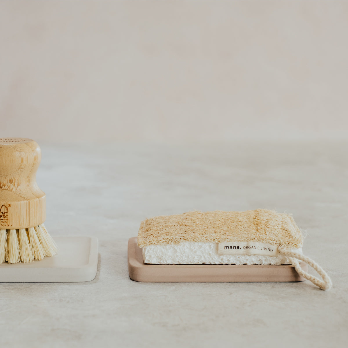 mana.ORGANIC LIVING 自然素材のスポンジ 3個セット