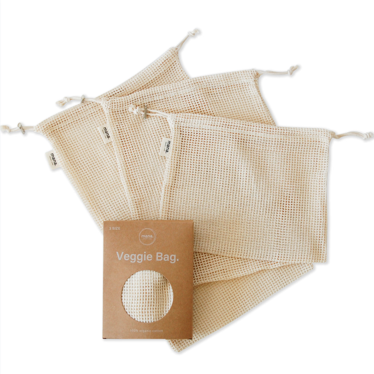 mana.ORGANIC LIVING メッシュベジバッグ