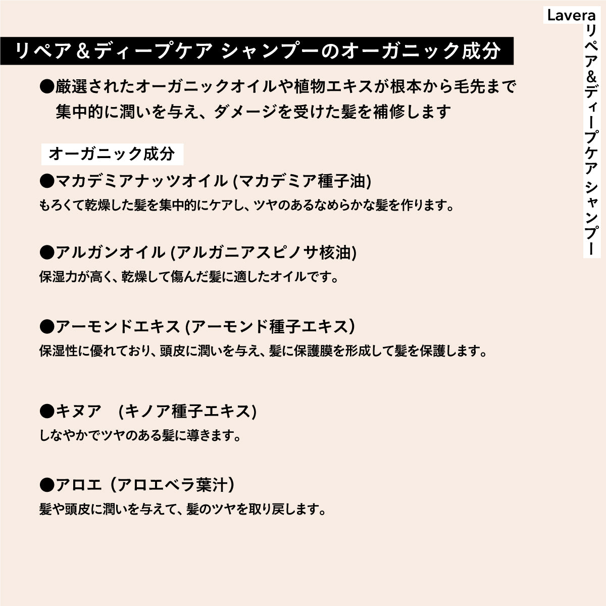 Lavera リペア＆ディープ シャンプー 250ml