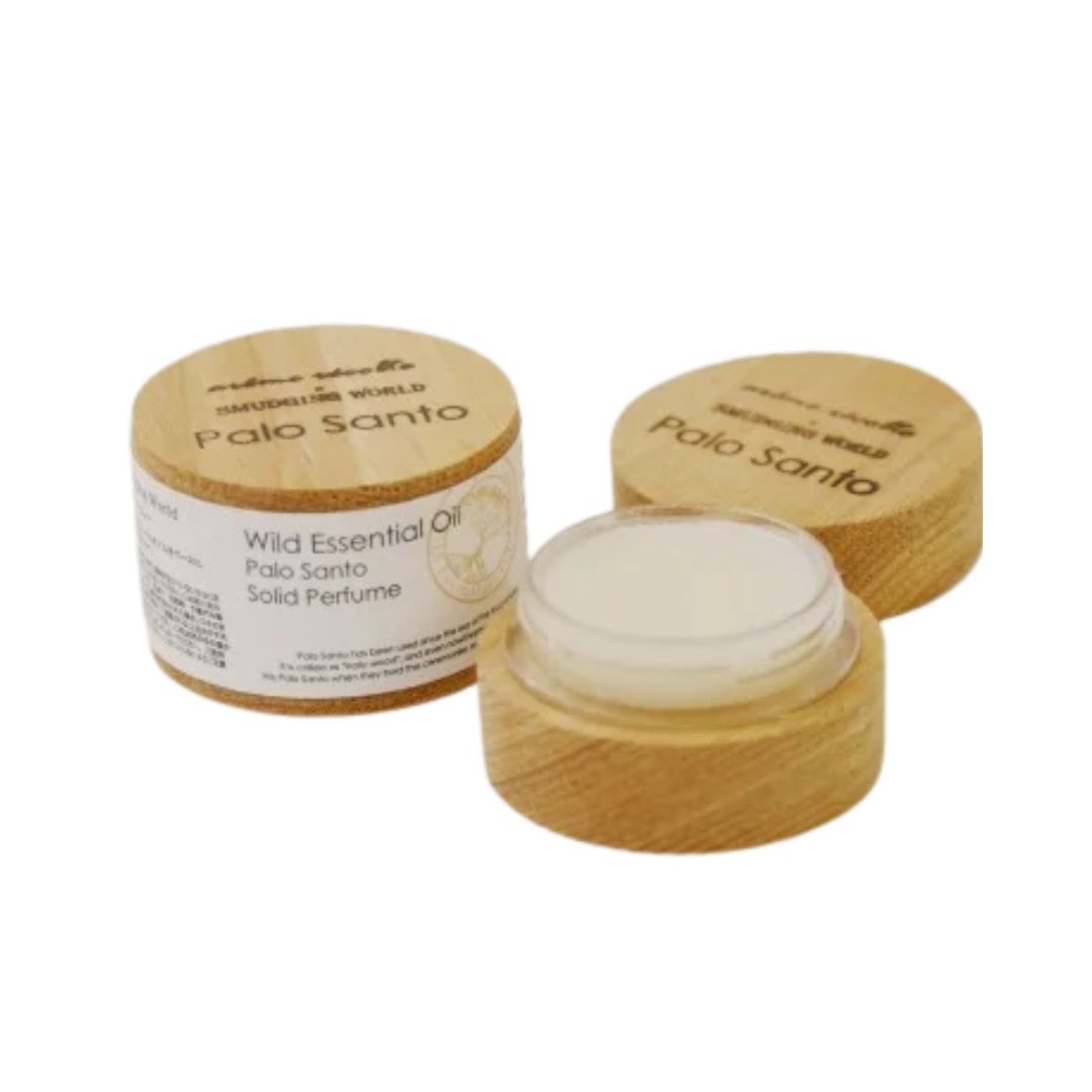 arome recolte x SMUDGING WORLD エッセンシャルオイルソリッドパフューム パロサント 5g