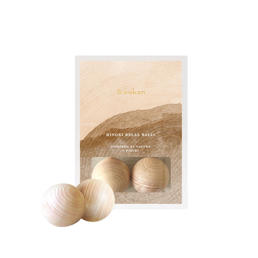 &wakan ヒノキリラックスボール 4個入り