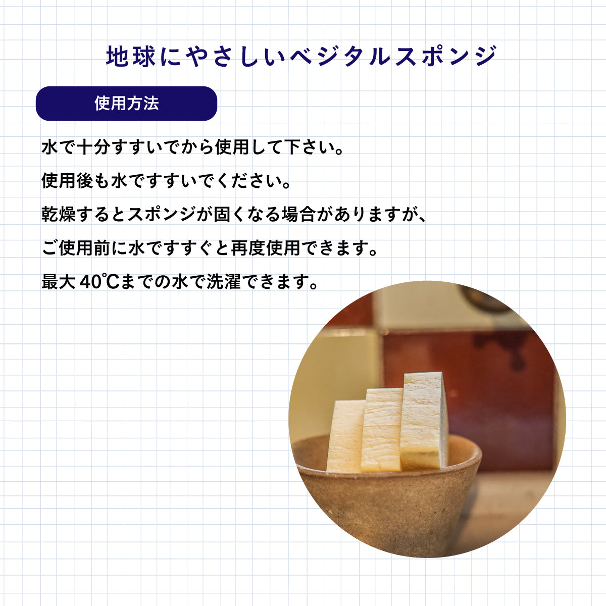 LA CORVETTE ベジタルスポンジ 3個入り