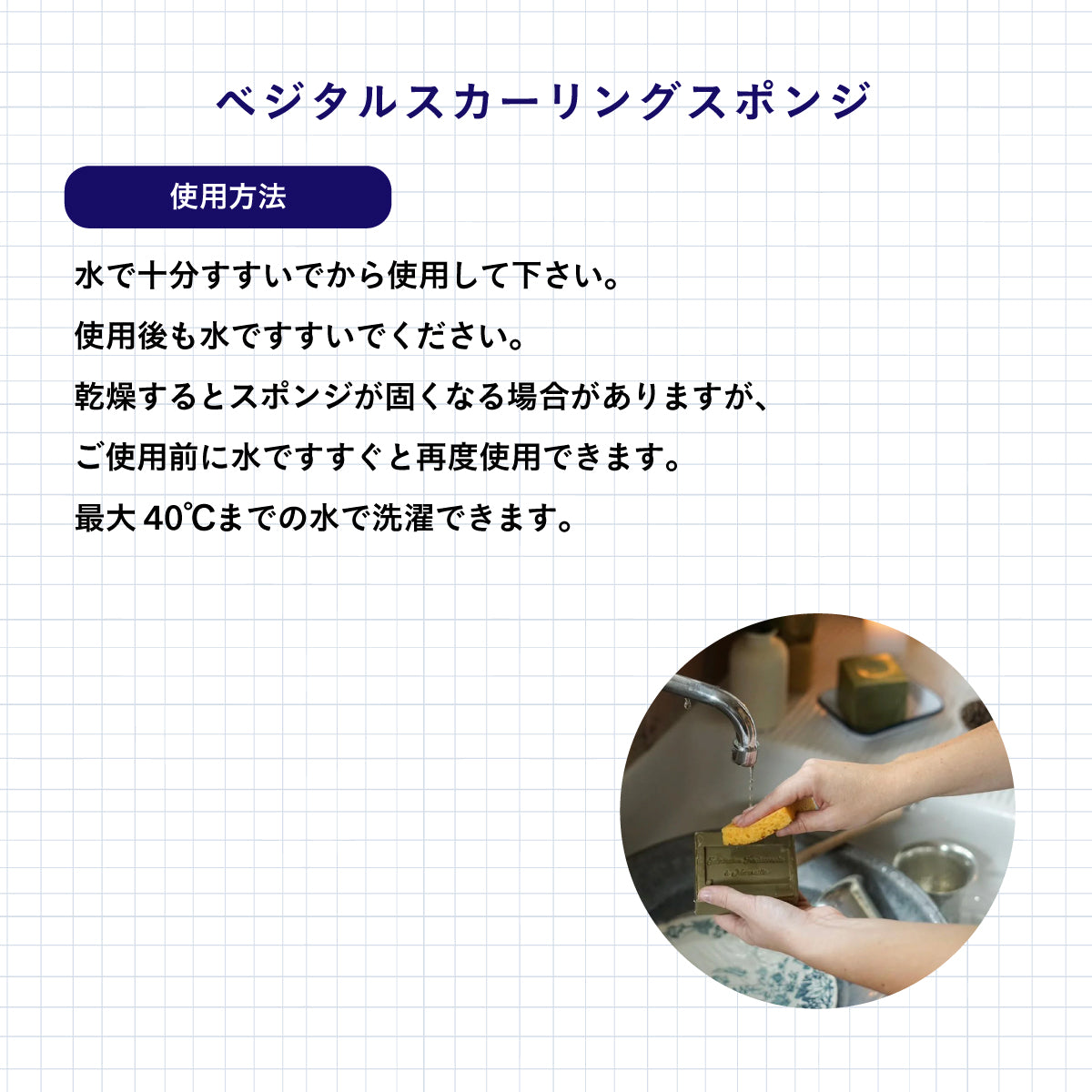 LA CORVETTE ベジタルスカーリングスポンジ 2個パック