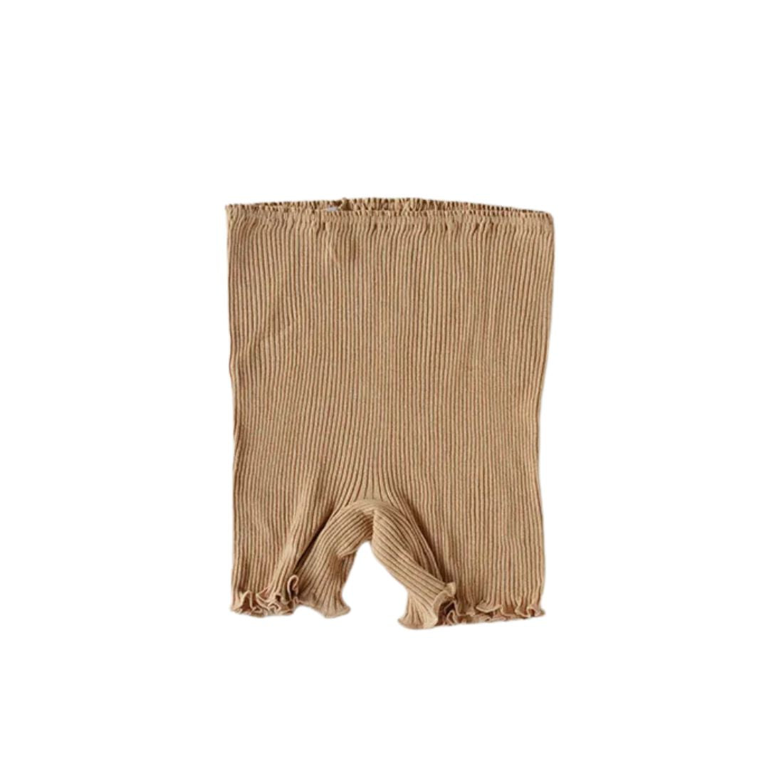 天衣無縫 リブ1分丈ショーツ ブラウン