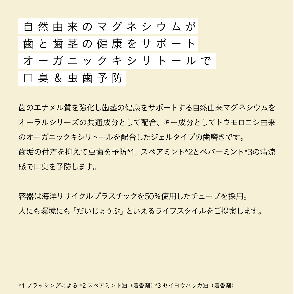 だいじょうぶなもの ハミガキセット デイリー