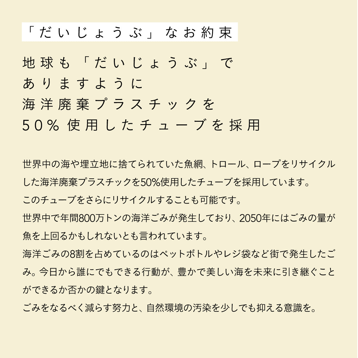 だいじょうぶなもの ハミガキセット デイリー