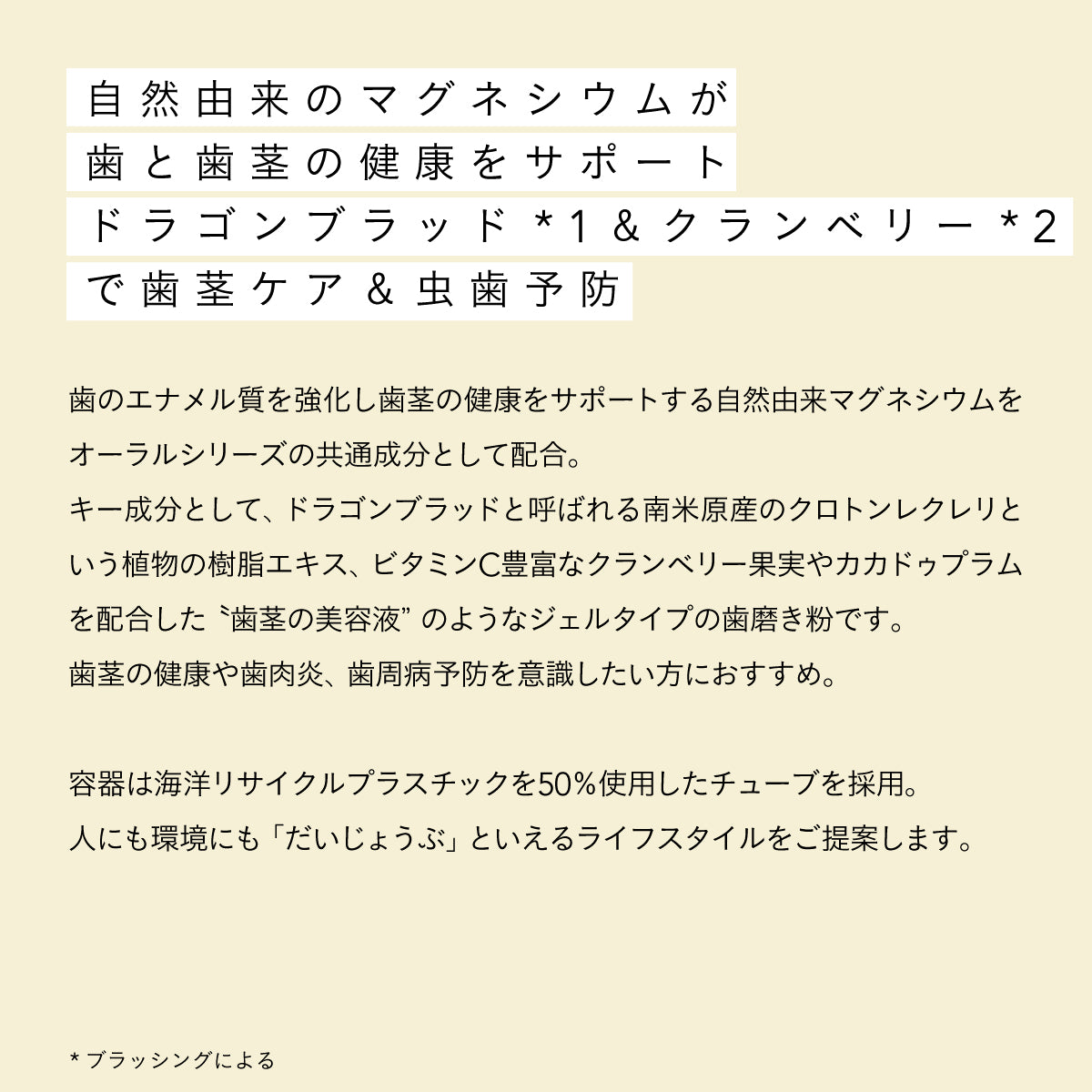 だいじょうぶなもの ハミガキセット ガムケア