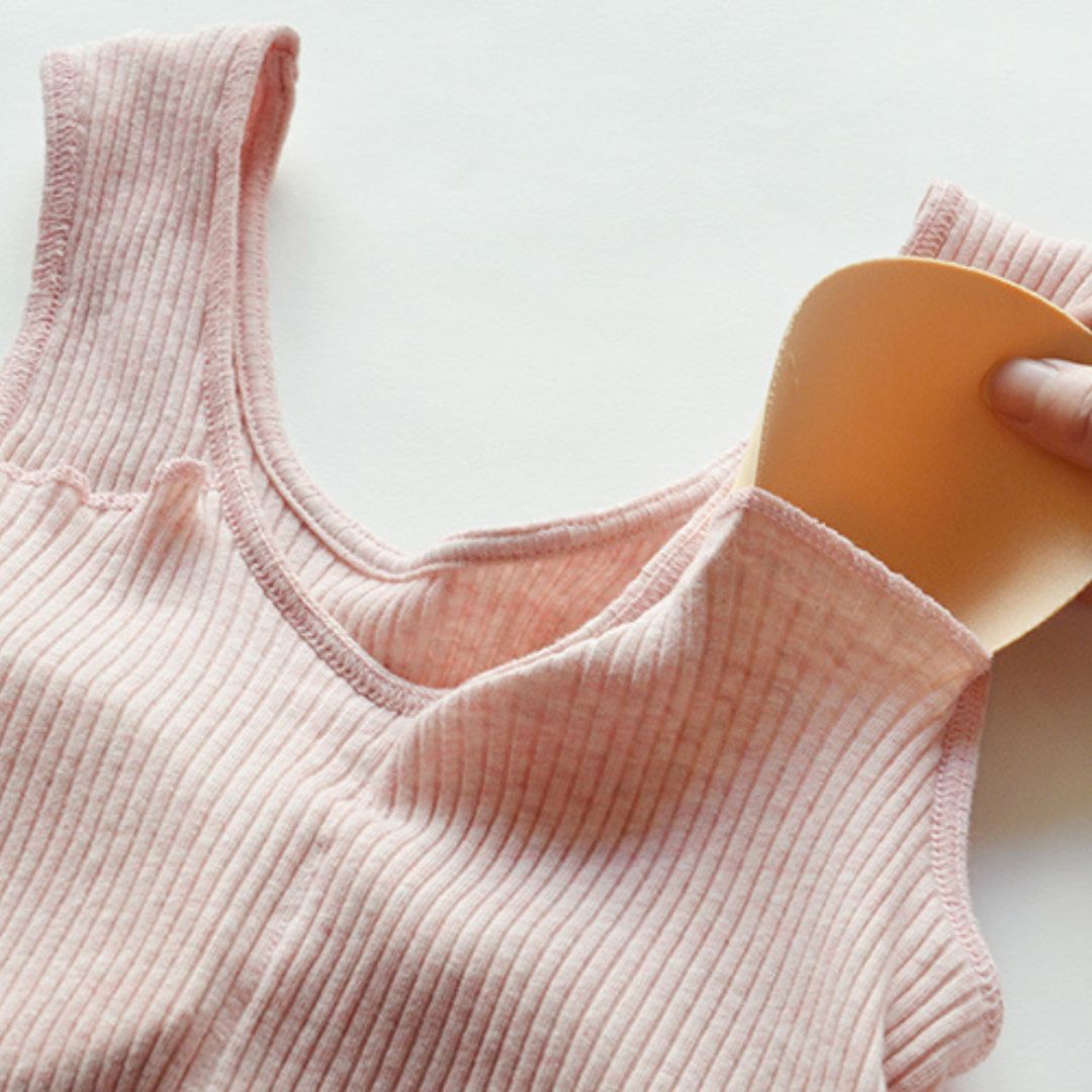 天衣無縫 リブカップ付きタンクトップ オフホワイト