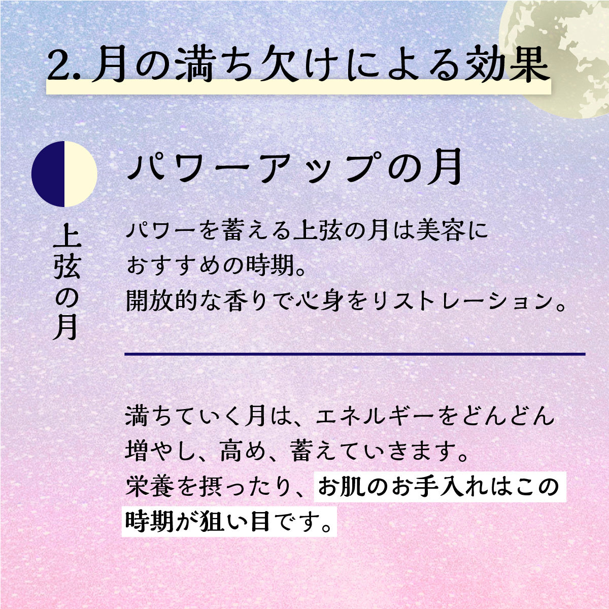 月の満ち欠けセット - 新月-