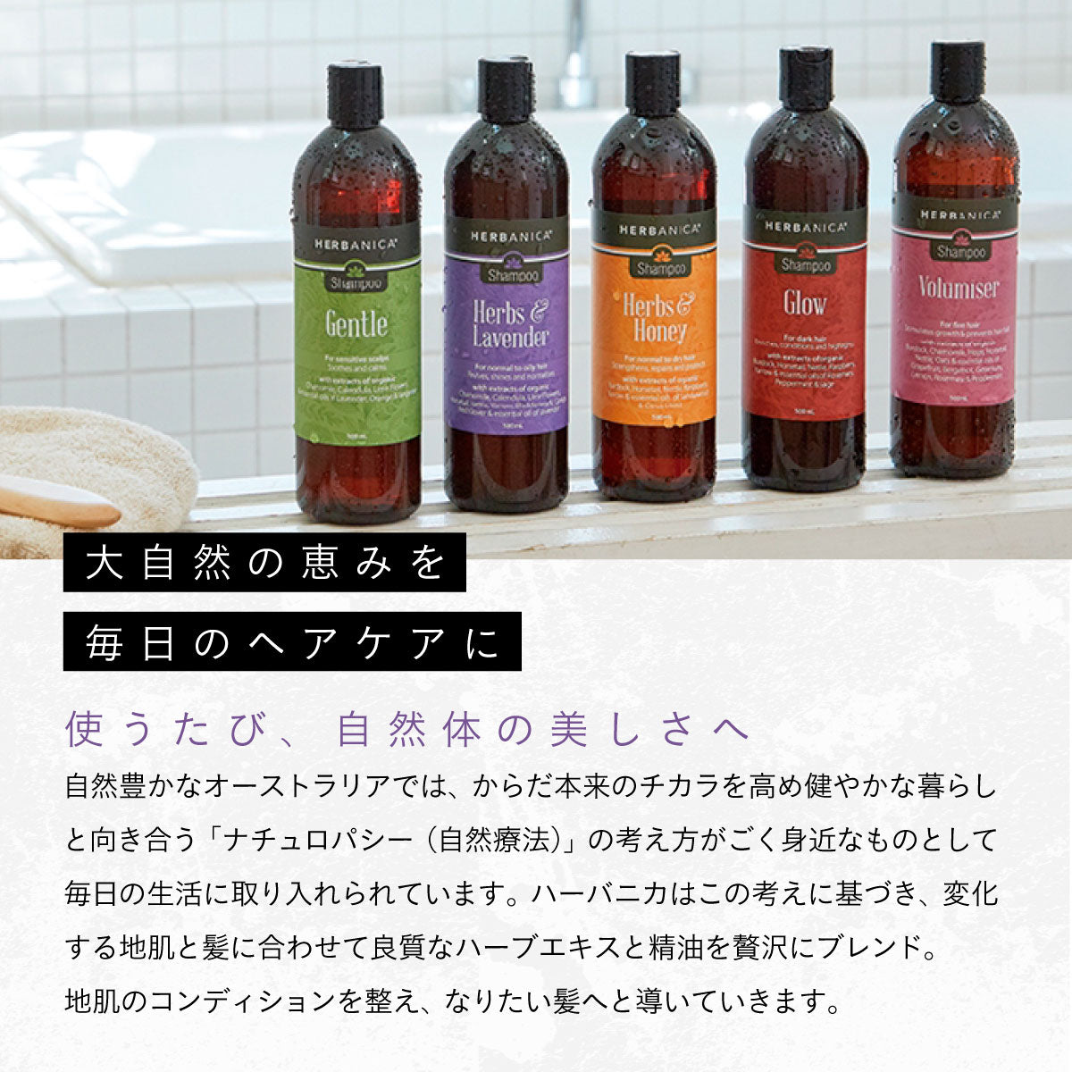 HERBANICA シャンプー&コンディショナーセット (ハーブ＆ハニー)