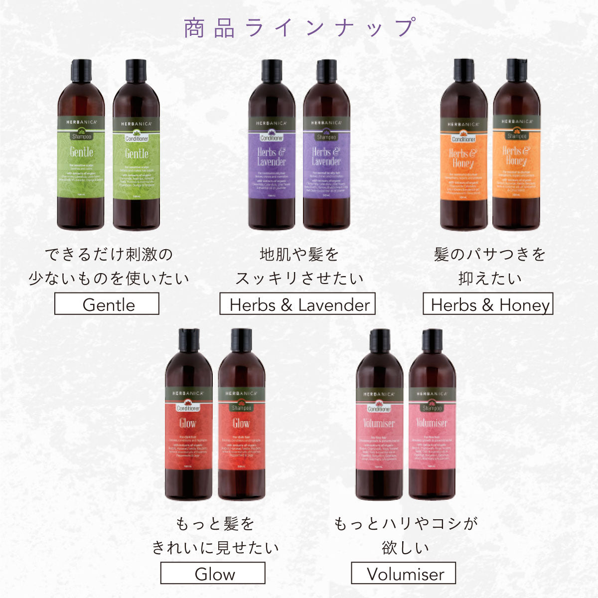 HERBANICA シャンプー&コンディショナーセット (ハーブ＆ハニー)