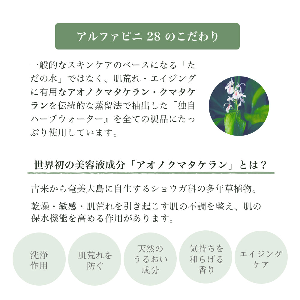 アルファピニ セラムクレンジング 3本セット
