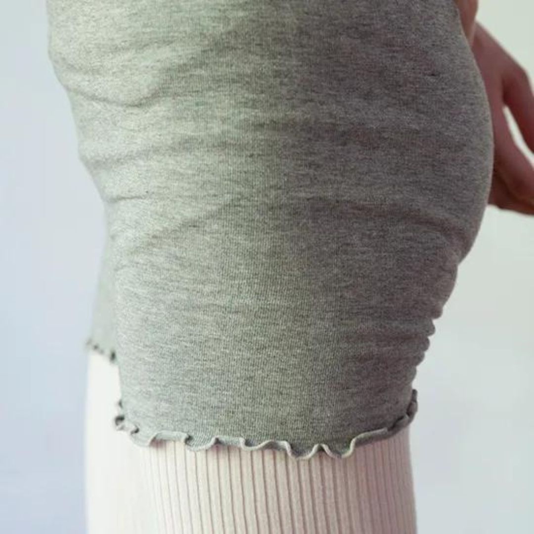 天衣無縫 ヤクとオーガニックコットン おやすみニットパンツ GRY (グレー)