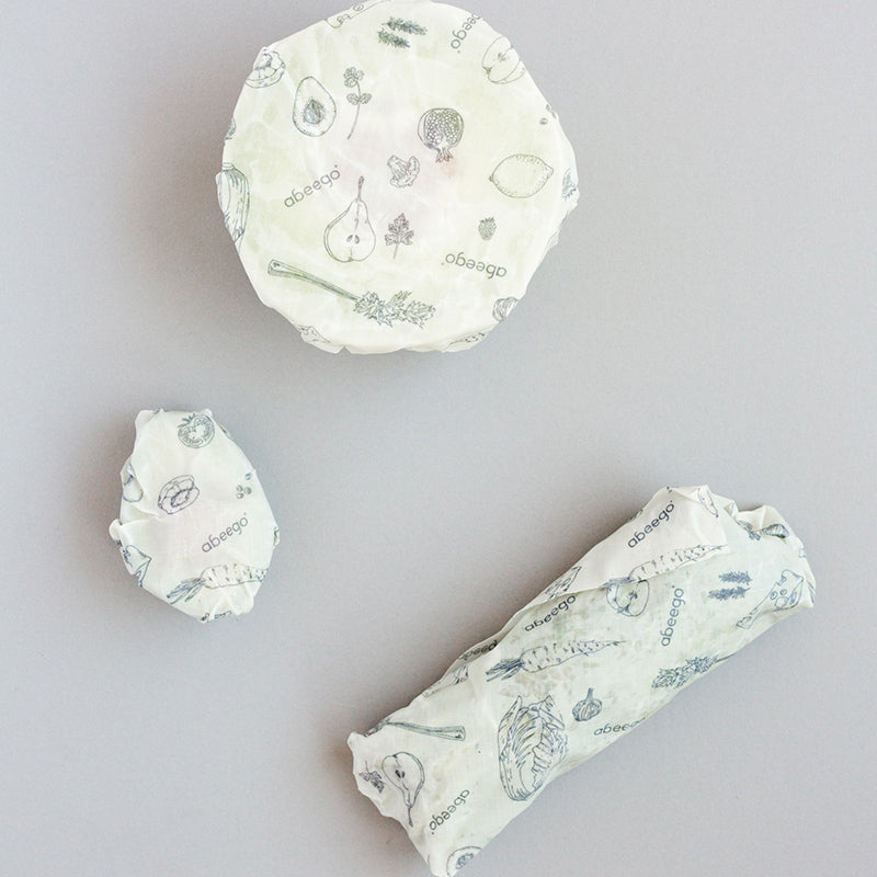 abeego ビーズワックスラップ-バラエティ 3枚セット