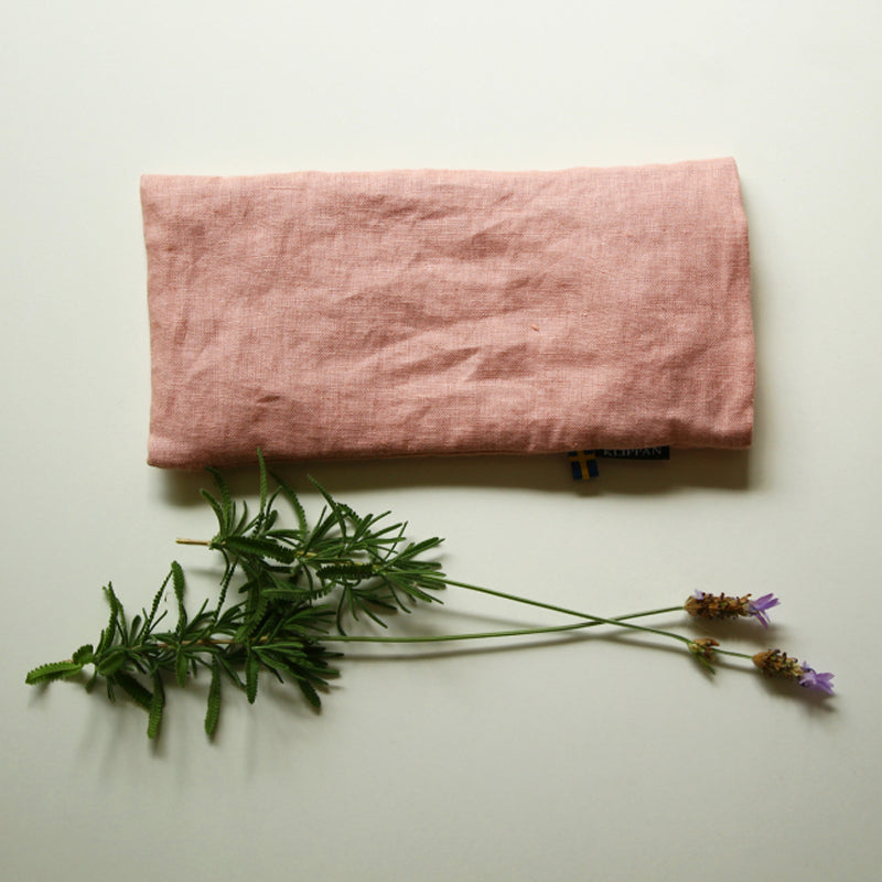 KLIPPAN 麦の温冷アイピローラベンダー ウォッシュドリネン(ピンク)