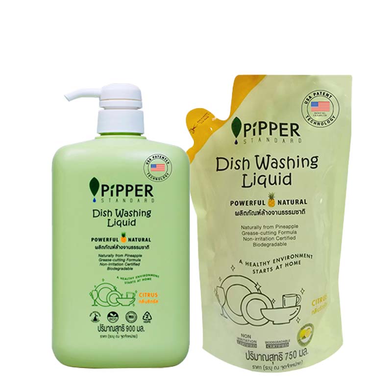 PiPPER STANDARD 食器用洗剤 ボトル&詰替 セット
