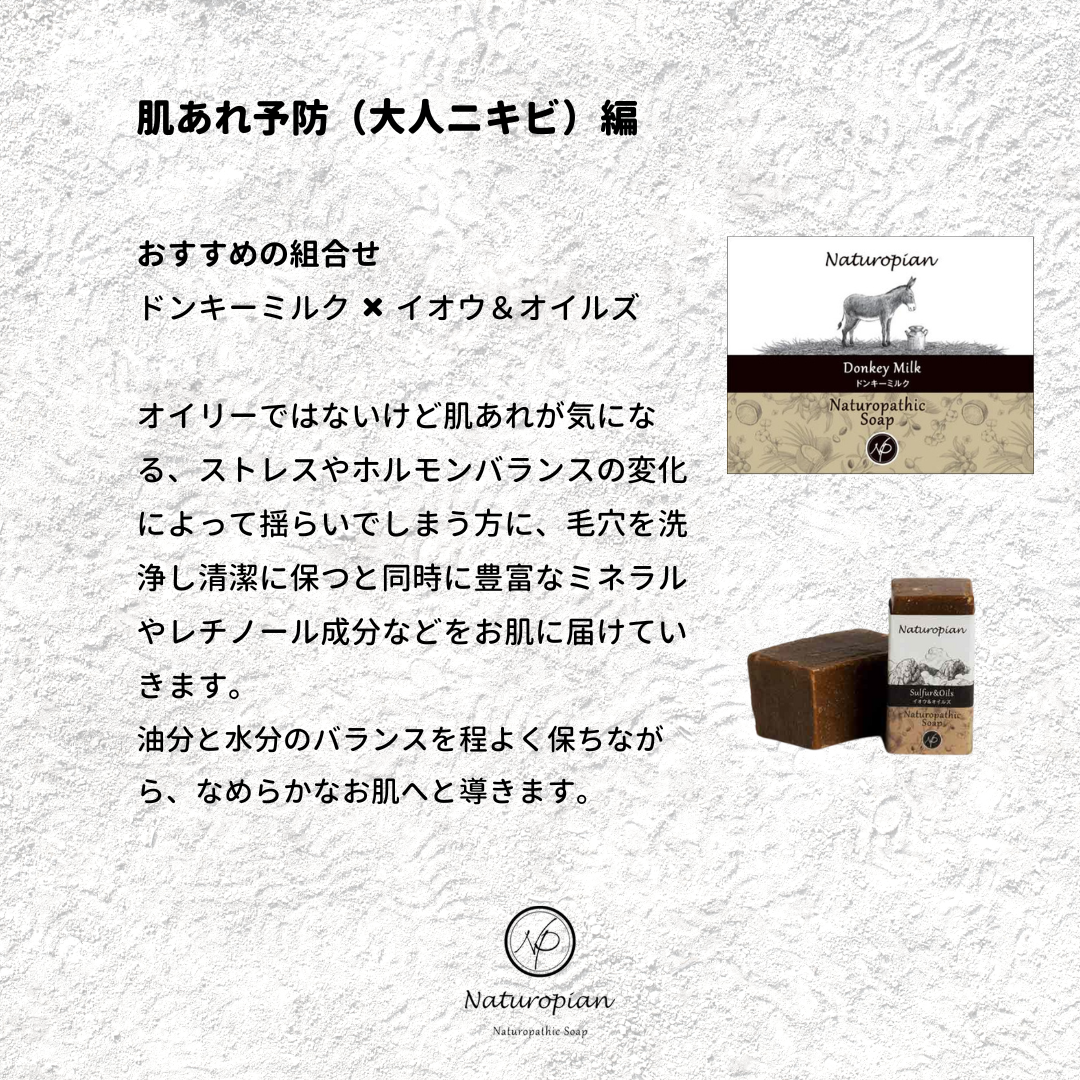 naturopian イオウ＆オイルズ石けんミニ