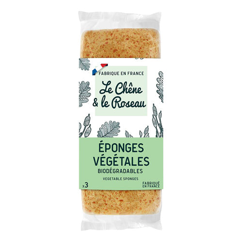 Le chene & le Roseau ベジタブルスポンジ 3個入りパック