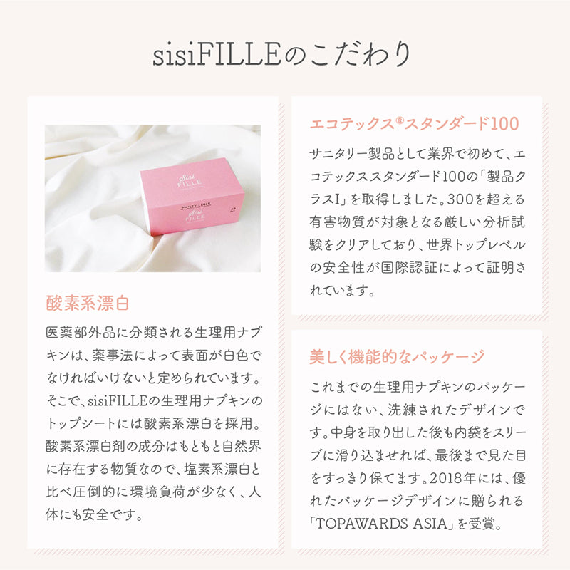 sisiFILLE 生理用ナプキン23.5cm 多い日用